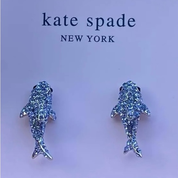 KATE SPADE California Dreamin’ Shark Stud Earrings - Picture 5 of 5